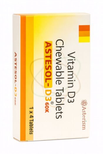 Astesol-D 60K Chewable Tablets  High-Potency Vitamin D₃ for Bone Strength & Immunity
