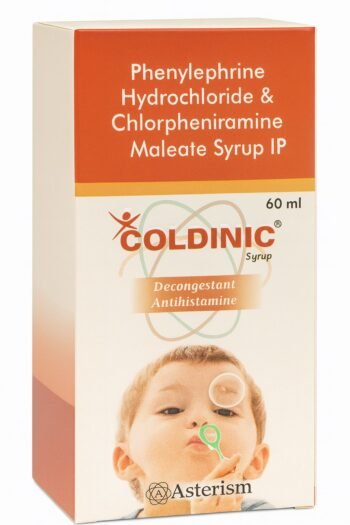 Coldnic Syrup – Phenylephrine Hydrochloride & Chlorpheniramine Maleate Syrup IP (60 ml)