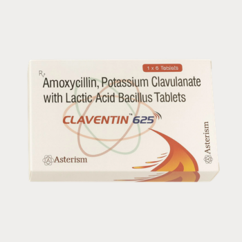 Claventin 625 Tablets  Powerful Antibiotic with Probiotic Support